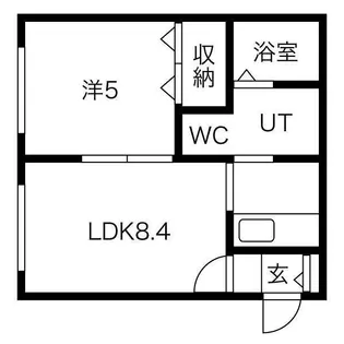 ブランノワール東札幌【205号室】の間取り