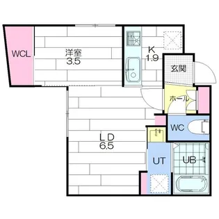 Gavel菊水【3階】の間取り