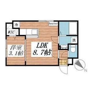 シャトン北10条【3階】の間取り