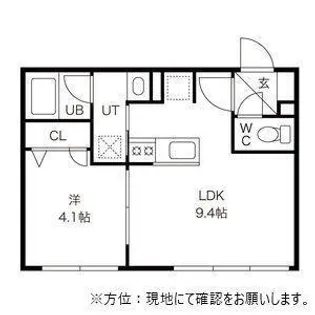 エヴァ北円山【1階】の間取り