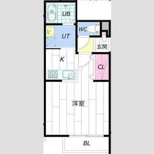 Born1214【3階】の間取り