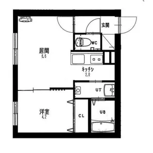アンベリーテ澄川【2階】の間取り