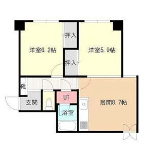 ひふみビル【3-H号室】の間取り