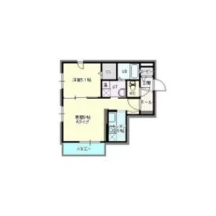 Apricot琴似2・2【201 号室】の間取り