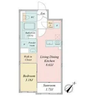 LiveCasa豊平【1階】の間取り