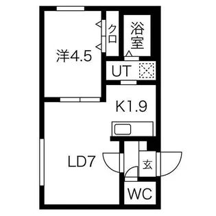 Flan N3【4階】の間取り