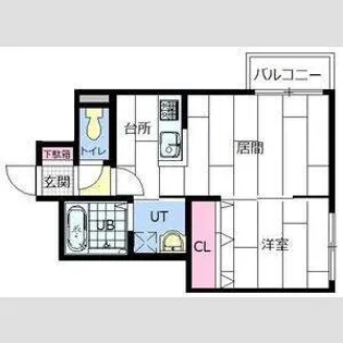 リデーレ豊平公園【205号室】の間取り