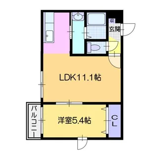 サニーガーデン美園【1階】の間取り