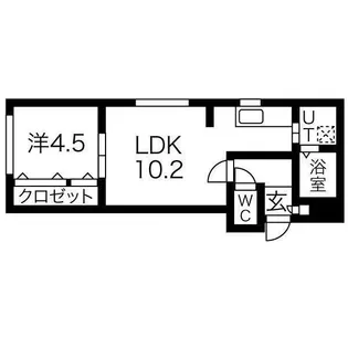 SUPERIAGE伏見(スペリアージュ)【2階】の間取り
