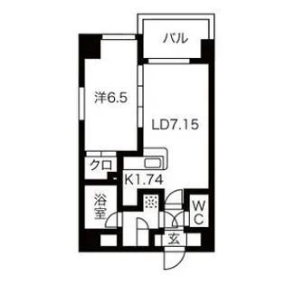 NCウィング菊水【603号室】の間取り