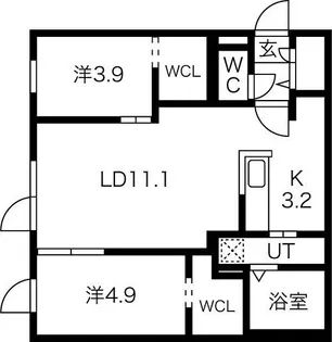 MONOLITH(モノリス)【1階】の間取り