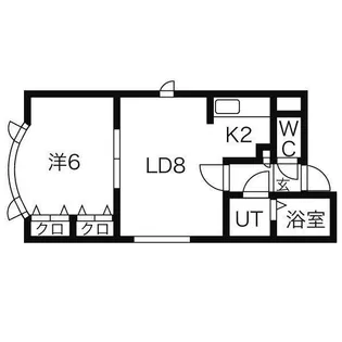 システムコート北16条【2階】の間取り