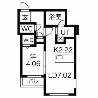 ヴァンテール月寒東【2階】の間取り