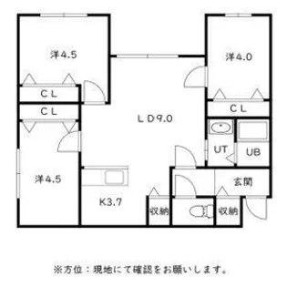 e clat(エクラ)【101号室】の間取り