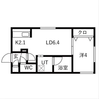 Lichtrare琴似(リヒトラーレ) 仮)琴似3-4MS【4階】の間取り