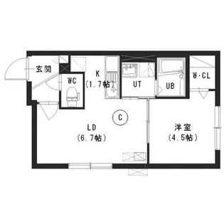 Crest(クレスト)【3階】の間取り