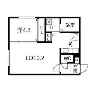 HERO YAMAHANA1【2階】の間取り