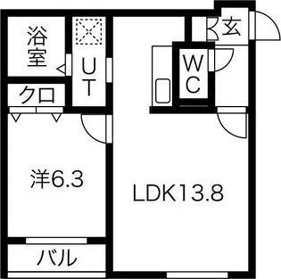 AMBITION NAKAJIMA PARK(アンビションナ【2階】の間取り