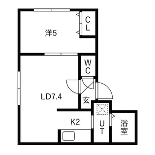 ルクル 21【2階】の間取り