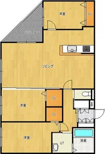 カカオ円山【3階】の間取り