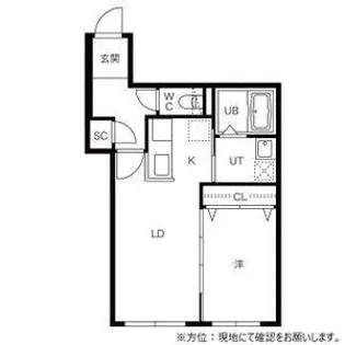 デュオレッド豊平【1階】の間取り