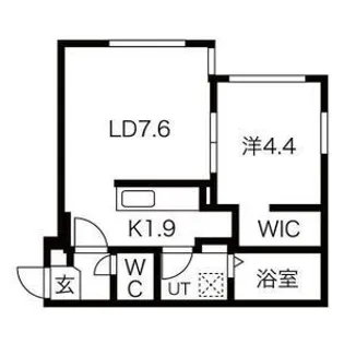 Alivio西町【1階】の間取り