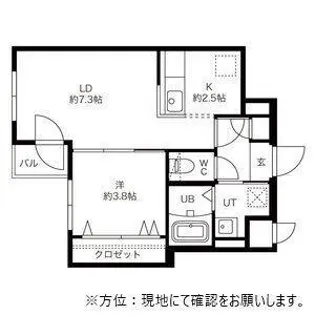 ENCHAN-THE環状通東(アンシャンテ環状通東)【3階】の間取り