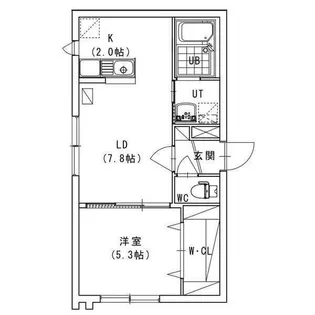 ヴレネージュ美園【2階】の間取り