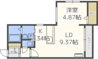 シエルノース22【4階】の間取り