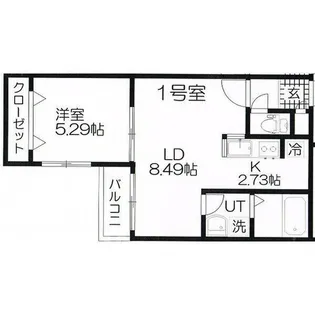 Cheval北10条【2階】の間取り