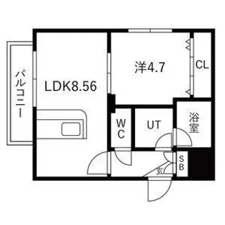 VILLA MT 平岸【4階】の間取り