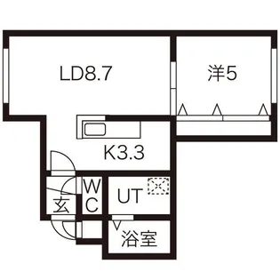 CUBE 16【1階】の間取り