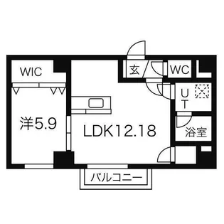 ソールタワー大通【5階】の間取り