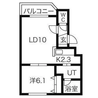 コパン栄通【2階】の間取り
