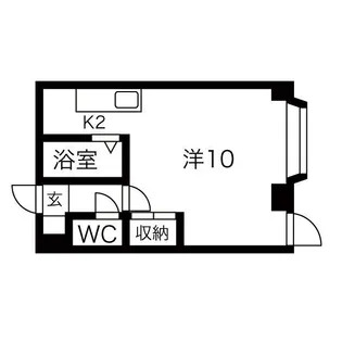 ローヤルハイツ南郷15【406号室】の間取り