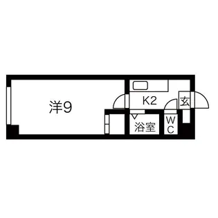 ローヤルハイツ南郷15【102号室】の間取り
