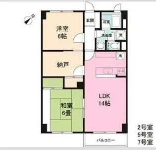 ダイアナ南幌ヒルズ弐番館【407号室】の間取り