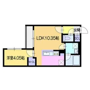 仮)ラ・シュエットプリヴェ【3階】の間取り