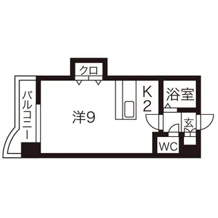 ローヤルハイツ月寒東5【308号室】の間取り
