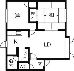 グランパス北郷C【201号室】の間取り