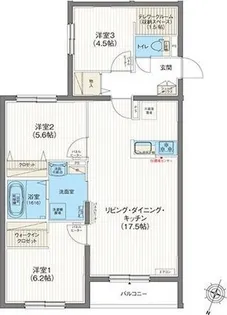 エフュート新さっぽろ【301号室】の間取り