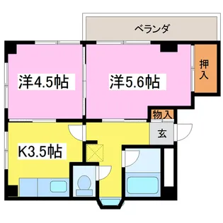 アーバンハウス1号館【2階】の間取り