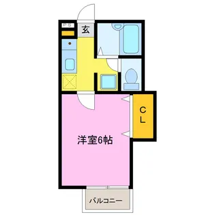 カレントハイツⅡ【1階】の間取り