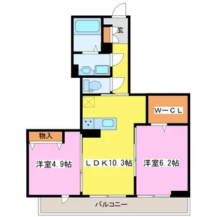 ブレッシードⅠ【3階】の間取り