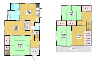 埼玉県草加市柳島町【一戸建】の間取り