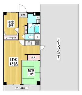 北越谷スカイハイツ【5階】の間取り