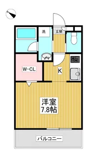 ジェスペール北越谷【2階】の間取り