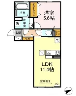 Girasole(ジラソーレ) 【303号室】の間取り