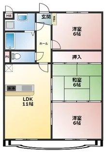 キャンベリー・a【203号室】の間取り