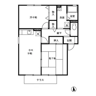 シャルマンハイム【1階】の間取り